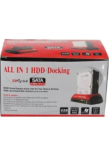 Usb 2.0 Kart Okuyucu Hard Disk Dockinghdd Klonlama Ide Sata (552904409)