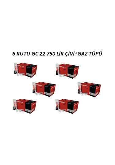 Hilti Gc 22 6 Kutu 750lik Çivi+gaz Tüpü