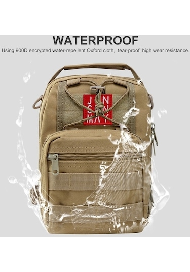 Wondernest Junsunmay J014 10l Su Geçirmez Doğa Sporları Göğüs Paketi, Kulplu Crossbody Çanta Altın