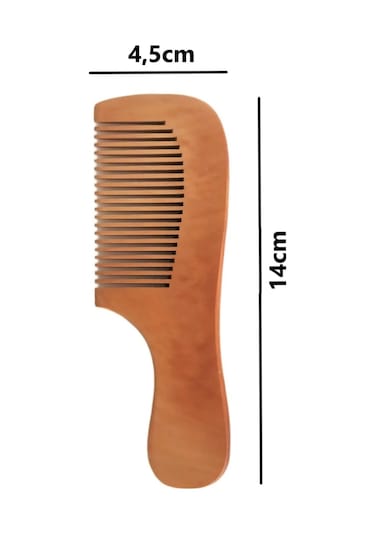 Doğal Keçi Kılı Bebek Saç Fırçası ve Doğal Ahşap Tarak 2'li Set