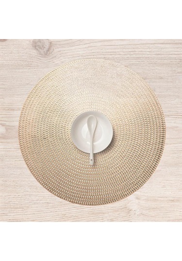 Suntek Yemek Masası Tezgah Masa Ayarı Için Yuvarlak Altın Altın