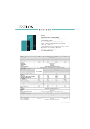 Exelon 11 Kw 48v Mppt 450 Vdc Akıllı İnverter Paralel /wi-fi/ Dual Output