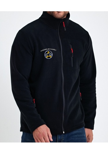 Akgüneş Motogaraj Polar Soft Kumaş Ceket Sıcak, Yumuşak Ve Şık Tasarım Siyah