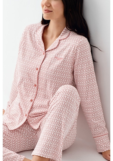 Pierre Cardin Kadın Pembe Gömlek Pijama Pc9081-s-v1 Pembe