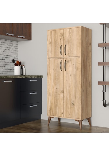 Büyük Boy Çok Amaçlı Dolap Çam - Mdl0102