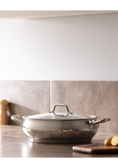 Madame Coco Vera Kısa Tencere - Çelik - 28 Cm Çok Renkli