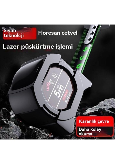 Jian Fan İthal Mezura İle Siyaset Teknolojisi Flüoresan Cetvel 5 M