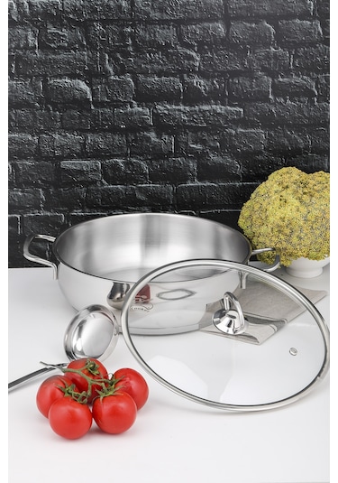 Cooker Lara 26 Cm Paslanmaz Çelik Karnıyarık Tencere
