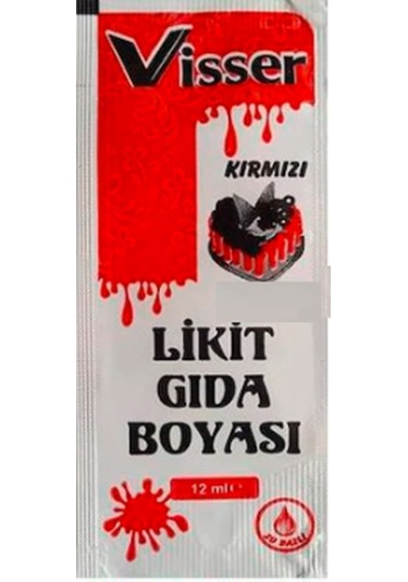Visser Likit Gıda Boyası Kırmızı 12 ML