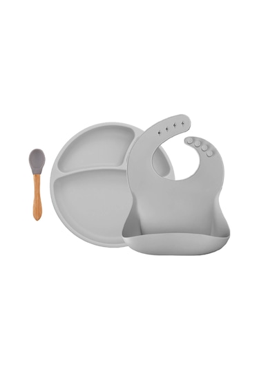 Oioi Blw Tabaklı Set - Powder Grey Gri