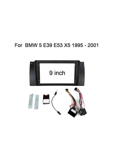 Bmw E39 Uyumlu 9 İnç Multimedya Çerçevesi Ve Soket