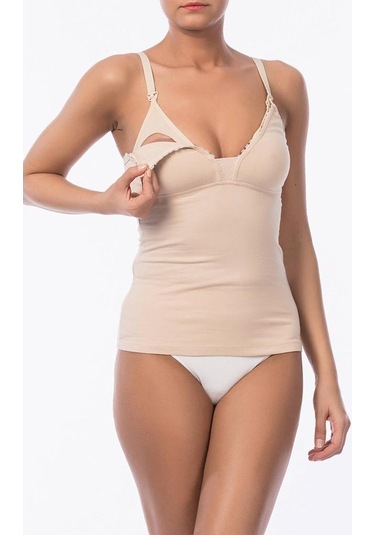 Kapbirtane 2'Li Nbb 3050 %100 Pamuklu Emzirme Atleti