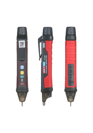 Dofolink Unı-t Ut12e Akıllı Voltaj Tespit Cihazı - 24v-1000v Ac, Akışkan/neutral Tespiti, Sesli/ışık Alarmı, Titreşim Modu, Fener, Ip67, Pil Yok Siyah