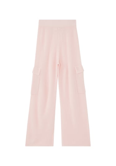 Izaak Azanei Şık Cargo Pantolon Light Pink