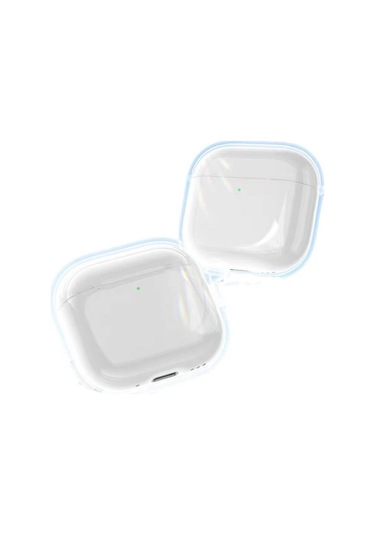 Mobilteam Air-pods 4 Kılıf Şeffaf Kristal Silikon Airbag 14 Kılıf-şeffaf Şeffaf