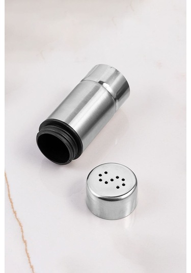 2 Li 304 L Çelik Büyük Boy Karabiberlik Ve Tuzluk Set Takım Cin980-takim Gri