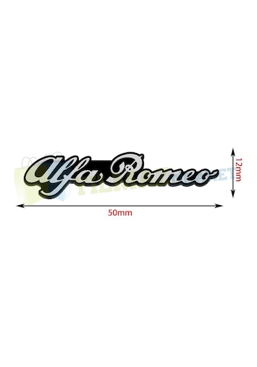 Alfa Romeo Logo Hoparlör Sticker Arma Amblem Metal Yapışkanlı 2Ad