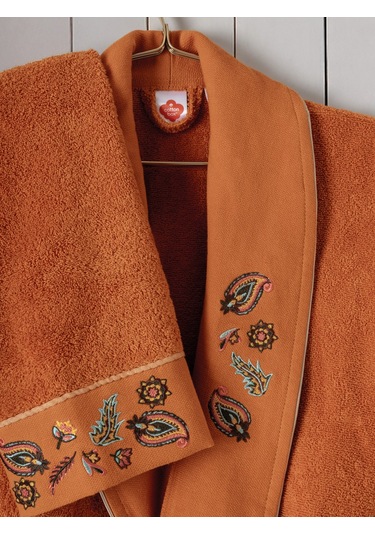 Cotton Box Folk Art Aile Bornoz Seti Dalila Tarçın-antrasit Diğer