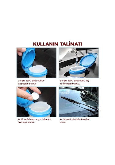 Newmix Oto Cam Suyu Tableti 6 Adet