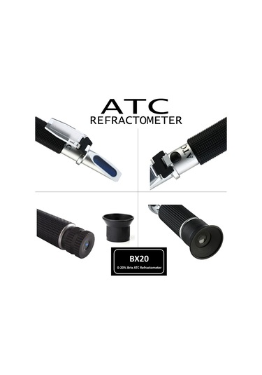 ATC BX20 Refraktometre 0-20 Brix Şekerli Çözeltiler