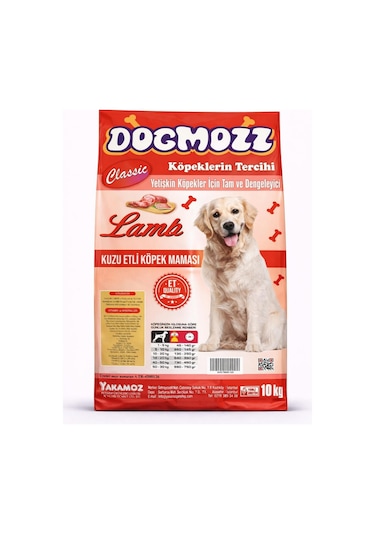 Dogmozz Kuzulu Yetişkin Köpek Maması 10 KG