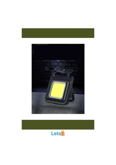 30 Led Mıknatıslı Şarjlı Mini Anahtarlık Flash Kamp Lambası Çok Renkli