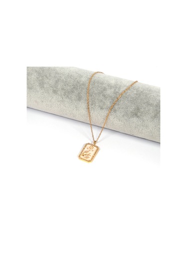 Çelik Kolye Yengeç Burcu Tarot Model K-106 Altın