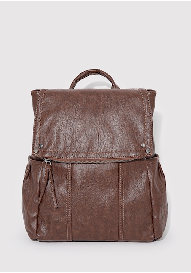 Mavi - Kahverengi Sırt Çantası 1912152-25818 Kahverengi