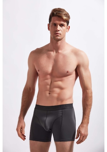 Josejuan 3'Lü Erkek Boxer Koton Likralı Yazılı Lastik 1003