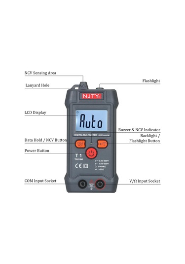 Jms Njty T1 Lcd Dijital Multimetre
