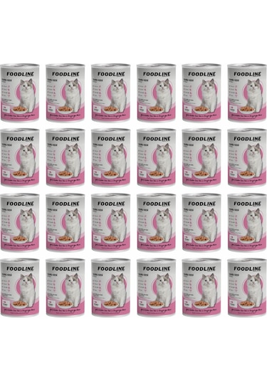 Foodline Tavuklu Yavru Kedi Konservesi 24 x 400 G