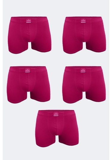 Malabadi Erkek Bordo 5 Li Pamuk Elastan Boxer 5m074 Bordo