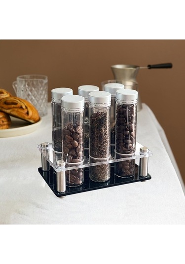 Trendooze Kahve Mahzenleri Şeffaf Standı, Tek Doz Fit, Pratik Temizleme Temizlemek