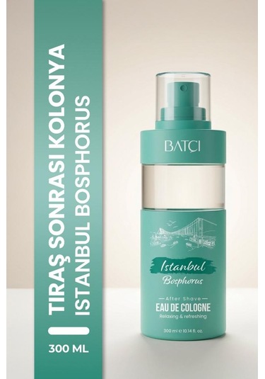 Batçı After Shave Tıraş Sonrası Edc Kolonya 300 Ml İstanbul Bosphorus