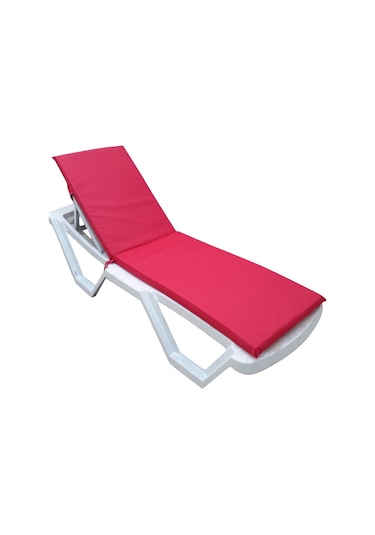 Mirzademarket Şezlong Minderi Lüks Su Geçirmez Kumaş Fermuarlı-Pembe