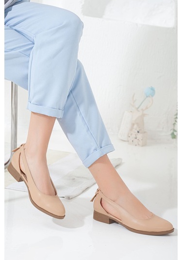 Volpen Cilt Kısa Topuk Ayakkabı Mint Yeşil Ten