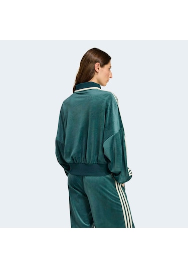 Adidas Originals X Liberty London Kadın Kadın Yeşil Polo Sweatshirt Jw5274 Yeşil