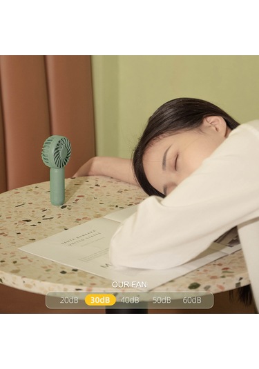 Gajeena Mf021 Gri Beyaz Cep Fanı - 3 Hızlı, Ultra Sessiz, Usb Şarjlı, 1200mah Pil, Seyahat Ve Masaüstü İçin