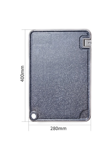 OOU Antibakteriyel Ve Küfe Dayanıklı Kesme Tahtası L Mavi