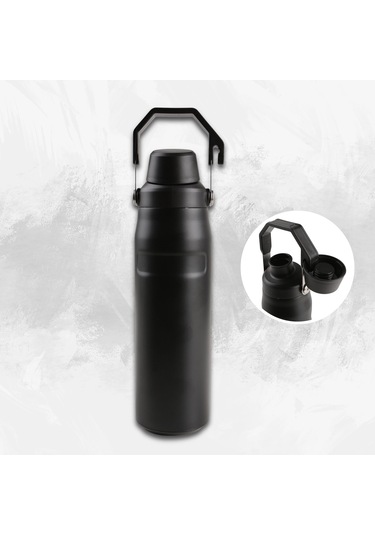 720 Ml Paslanmaz Çelik Çift Katmanlı Termos Siyah