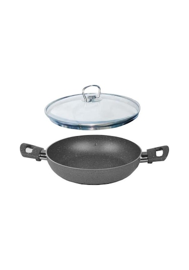 Mehtap Granit Sahan 20 Cm Cam Kapaklı