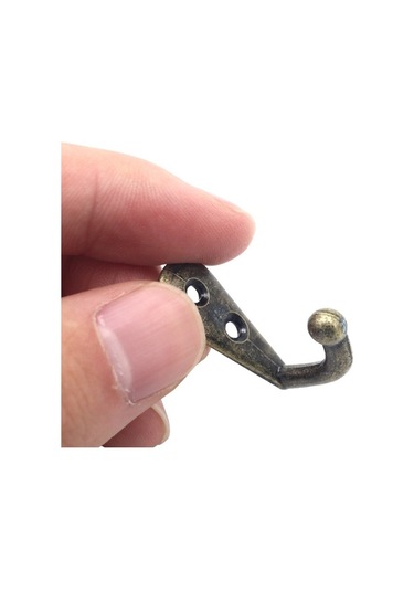 Dancemonkey Cbtx 10 Adet Duvara Monte Retro Çinko Alaşım Havluluk Çanta Şapka Askı 2 Vida Delikli - Siyah Siyah