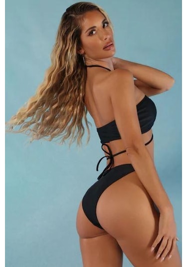 Deep Beach Bağlama Detaylı Bikini Takım Db200780bt 001