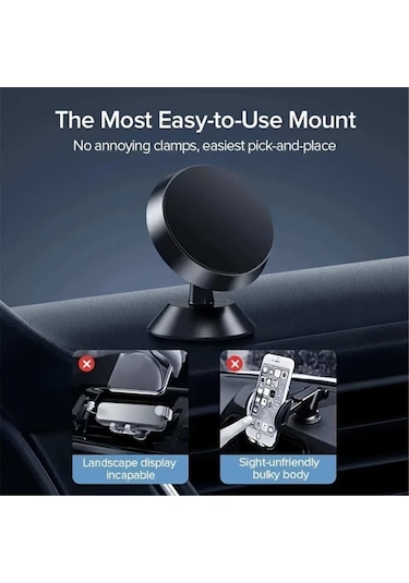 Shineyee Manyetik Cep Telefonu Tutucu Araba 360 Manyetik Adsorpsiyon Cep Telefonu Tutucu Araba Tutucu 1 Adet Kutu Seti Diğer