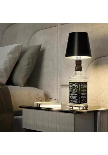 Şarjlı Dekoratif Şişe Üstü Led Lamba - 3 Kademe Dokunmatik Işık