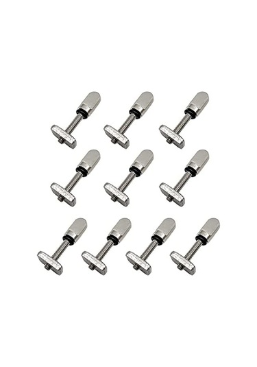 Xurunkeji 10 Adet Fin Vidaları Paslanmaz Çelik Başparmak Fin Vidası Ve Plaka Evrensel Fin Vidaları Aletsiz Fin Vidası Surf Longboard İçin 7x7x3cm