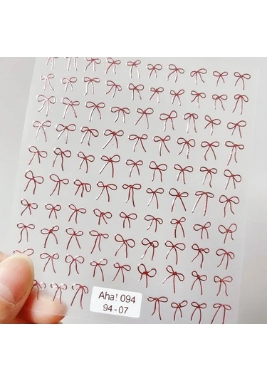 Flybuy 1 Adet 5d Japon Mini Yay Nail Art Etiketler Kawaii Moda Siyah Beyaz To4765