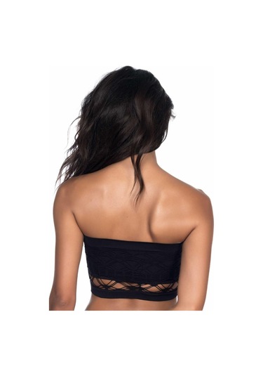 Beyaz Mı Emay 4050 Double Örgü Toparlayıcı Straplez Büstiyer Beyaz