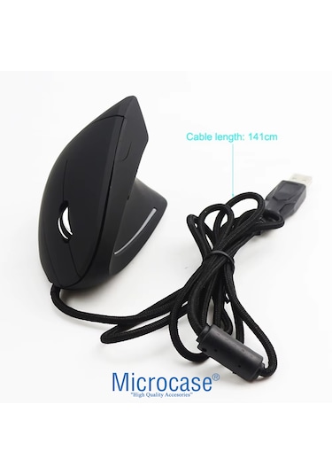 Pilli Dikey Ergonomik Kablolu Mouse 800/1200/1600 Dpı - Al5178