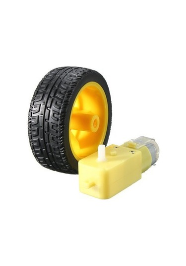 6V 250 Rpm Motor ve Tekerlek Seti